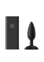 ACE MEDIUM Remote Control Vibrating Butt Plug - Black - thumbnail