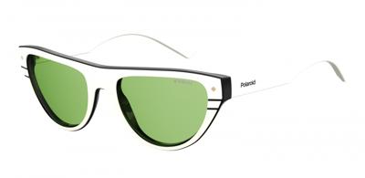 Polaroid zonnebril 6087 0XR/UC dames ivoor met groene lens