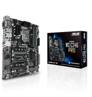 ASUS WS C246 PRO Workstation moederbord (ATX, Intel Skylake/Skylake Refresh Series, LGA 1151-2, 4x DDR4 2666 MHz ECC, PCIe 3.0, SATA, M.2, NVME, SATA, Dual LAN)