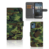 Nokia C12 Telefoon Hoesje Army Dark