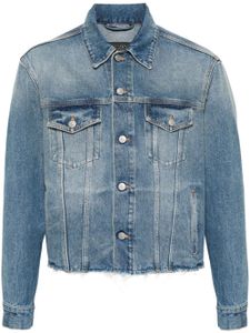 MM6 Maison Margiela veste en jean à bords francs - Bleu