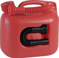 Hunersdorff Brandstofjerrycan | inhoud 5 l | rood 2 schenktuit | L265xB147xH247mm | 1 stuk - 800500 800500 - thumbnail