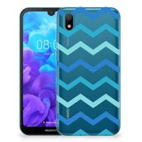 Huawei Y5 (2019) TPU bumper Zigzag Blauw