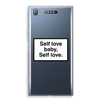 Self love: Sony Xperia XZ1 Transparant Hoesje