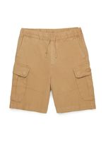 Diesel Kids logo-embroidered cargo shorts - Tons neutres