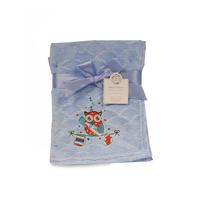 Snuggle Baby babydeken uil 75 x 100 cm