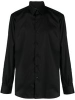 Karl Lagerfeld chemise en coton à manches longues - Noir - thumbnail