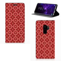 Samsung Galaxy S9 Plus Hoesje met Magneet Batik Rood