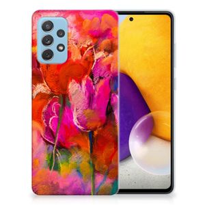 Hoesje maken Samsung Galaxy A72 Tulips