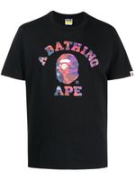 A BATHING APE® t-shirt en coton à patch logo - Noir