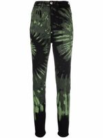 Philipp Plein jean skinny à imprimé tie-dye - Vert