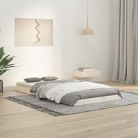 Bedframe massief grenenhout wit 90x190 cm - thumbnail