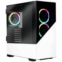 Enermax K8 Midi-tower PC-behuizing Wit 3 voorgeïnstalleerde LED-ventilators, Zijvenster - thumbnail