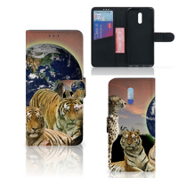 OPPO Reno Telefoonhoesje met Pasjes Roofdieren