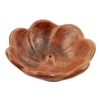 Wierookhouder van Terracotta - Lotusbloem (ca. 15 x 5 cm) - thumbnail