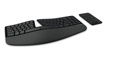 Sculpt Ergonomic Keyboard For Business - Toetsenbord en toetsenpaneelset - draadloos - 2.4 GHz - Frans - zwart