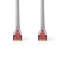 CAT6-kabel | RJ45 Male | RJ45 Male | SF/UTP | 5.00 m | Rond | PVC | Grijs | Label - thumbnail