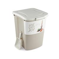 Rotho Archie Voedselcontainer voor huisdieren 38l met deksel, Kunststof (PP) BPA-vrij, veelkleurig, 38l (41.0 x 37.0 x 50.0 cm)