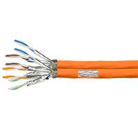 LogiLink Professional CPV0063 - CAT 7 1000MHz LSZH (Low Smoke Zero Halogeen) Netwerkinstallatiekabel met vuur Beschermingsklasse: Dca, AWG23 S/FTP, 100m duplex, oranje