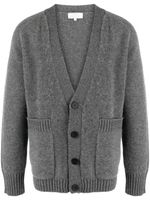 Studio Nicholson cardigan en laine à col v - Gris