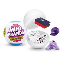 Mini Brands Sneakers enkele capsule, echte miniatuur sneakermerken, verzamelspeelgoed, capsules van 5 mysterieuze miniatuur sneakermerken en accessoires, kinderen, tieners, volwassenen en verzamelaars