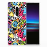Sony Xperia 1 Silicone Back Cover Punk Rock