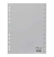 Durable Hunke & Jochheim register, PP, Jan. - december, grijs, DIN A4, 215/230 x 297 mm, 12 vellen