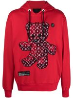 Philipp Plein hoodie Teddy Bear à manches longues - Rouge