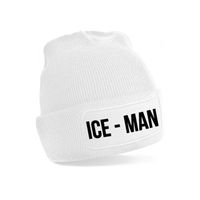 Ice-man muts - unisex - one size - wit - apres-ski muts - thumbnail