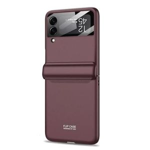 GKK Magnetische Samsung Galaxy Z Flip4 Hoesje (Geopende verpakking - Uitstekend) - Wijnrood