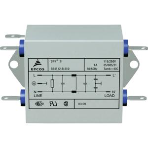 TDK B84112B0000B060 Ontstoringsfilter 250 V/AC 6 A 3.3 mH (l x b x h) 105 x 84 x 38.1 mm 1 stuk(s)