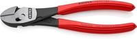 Knipex TwinForce Hoogwaardige zijsnijtangen zwart geatramenteerd, met kunststof bekleed 180 mm 73 71 180