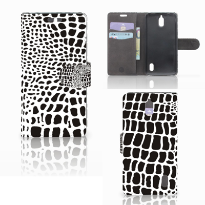 Huawei Y625 Telefoonhoesje met Pasjes Slangenprint