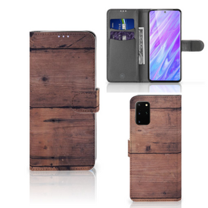 Samsung Galaxy S20 Plus Book Style Case Old Wood