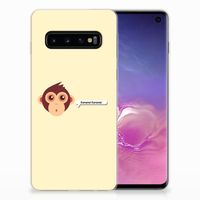 Samsung Galaxy S10 Telefoonhoesje met Naam Monkey