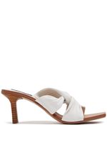 Senso mules Mila 80 mm en cuir - Blanc - thumbnail