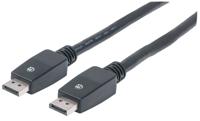 Manhattan 354134 DisplayPort-kabel DisplayPort Aansluitkabel DisplayPort-stekker, DisplayPort-stekker 10.00 m Zwart 4K UHD, Folie afscherming, UL - thumbnail