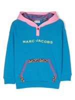 Marc Jacobs Kids hoodie en coton à logo brodé - Bleu - thumbnail