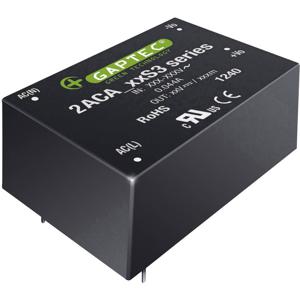 Gaptec 2ACA_03S3 AC/DC-netvoedingsmodule gesloten 3.3 V/DC 2 W