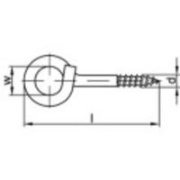 TOOLCRAFT 159628 Sterke plafondhaak 140 mm Galvanisch verzinkt staal 20 stuk(s) - thumbnail