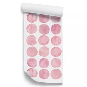 Muursticker - Polka Dot / Roze