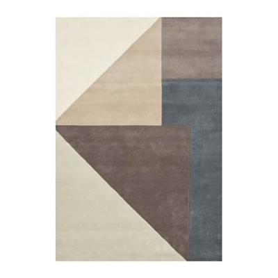 Linie Design Arguto Vloerkleed - Grijs / Blauw
