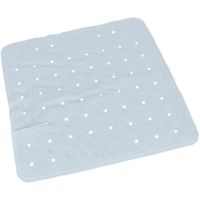 Badkuip/douchecabine ruwe anti-slip mat lichtblauw 45 x 45 cm   -