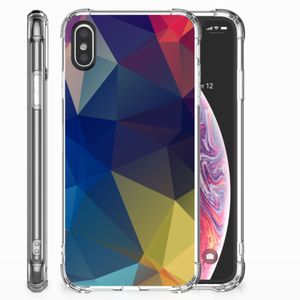 Apple iPhone X | Xs Shockproof Case Polygon Dark