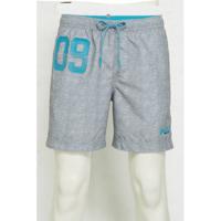 Superdry zwemshort lichtgrijs