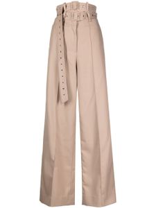 Rokh belted wide-leg trousers - Tons neutres