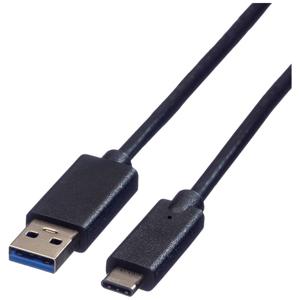 ROLINE USB 3.2 Gen 1 kabel, A-C, M/M, zwart, 0,5 m