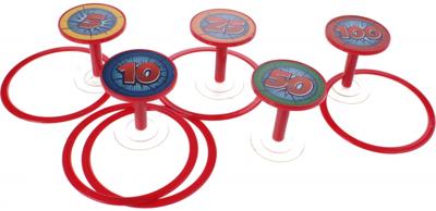 Toi Toys ringwerpspel 5 delig rood