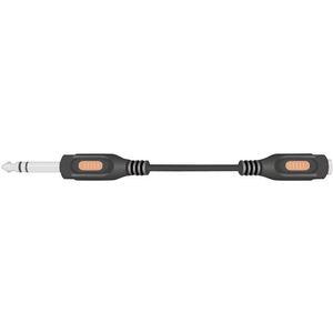 SpeaKa Professional SP-7870632 Jackplug Audio Verlengkabel [1x Jackplug male 6,3 mm - 1x Jackplug female 6,3 mm] 5.00 m Zwart