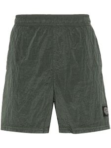 Stone Island short de sport à patch logo - Vert